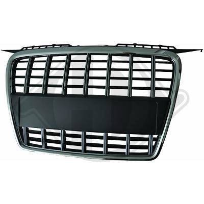 GRILL AUDI A3 8P 05-08 LOOK S3 SVART KROM