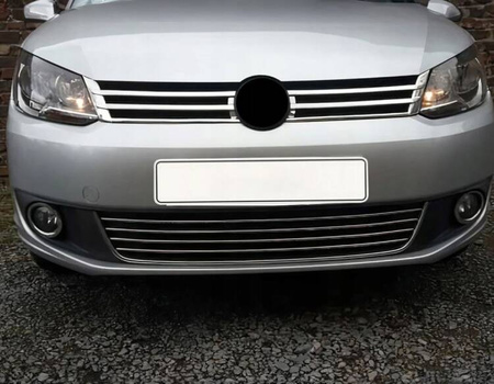 Främre grilllister VW VOLKSWAGEN CADDY 2010-2015 | STÅL | KROM