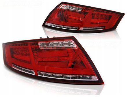 Audi tt 06-14 röd vit led bar dts lampor