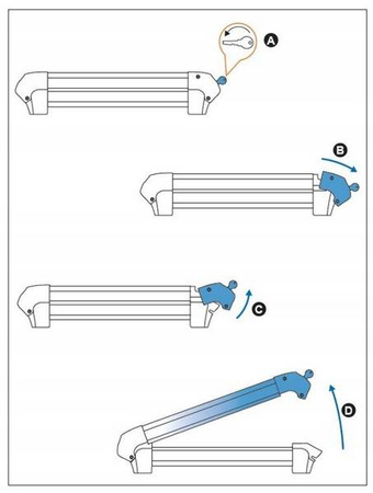 Hållare för skidställ Ski Rack 6