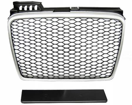 Audi A4 B7 frontgrill matt silver RS-