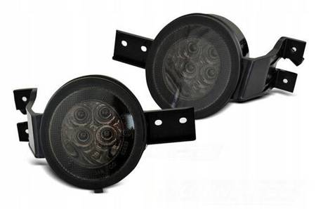 Blinkers med LED-positionsljus FRONT DIRECTIONLED SMOKE passar MINI COOPER R50 R53 R52 01-06