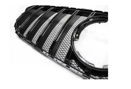 Frontgrill Svart glans för Mercedes W205 18-