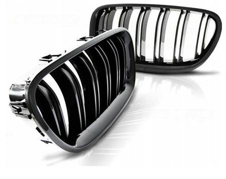 Frontgrill för BMW F10/F11 GLoss M5 STYLE 2 st