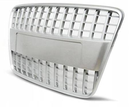 Frontgrill sport silver för Audi Q7 2005-2009