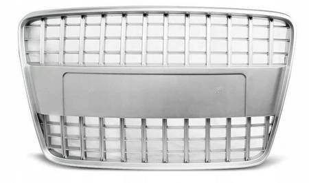 Frontgrill sport silver för Audi Q7 2005-2009