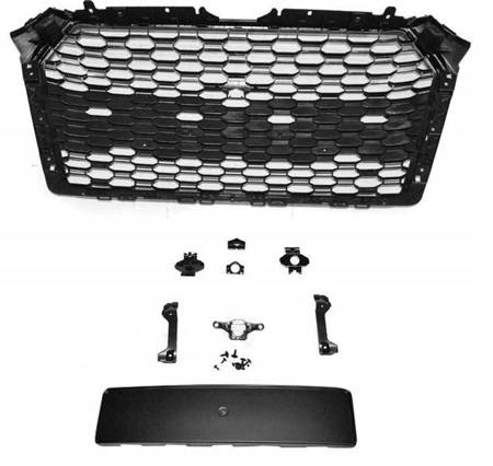 Frontgrill sport svart pdc för audi a4 b9 15-19