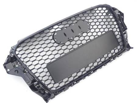 GRILL AUDI A3 12-16 RS3-OPTIK SVART UTAN PDC