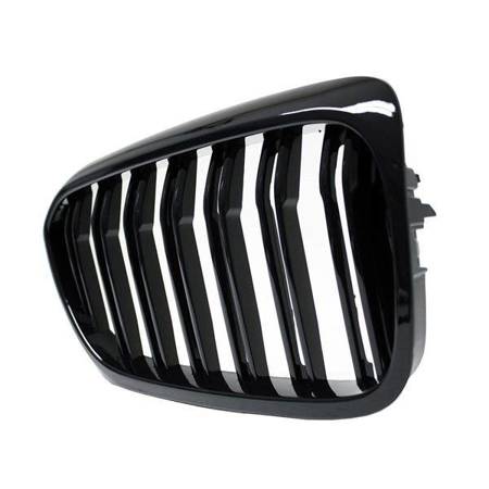 GRILL BMW G30 G31 17- BLANK SVART