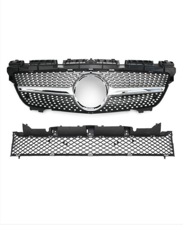 GRILL MERCEDES R172 SLK 11-18 DIAMANT KROM