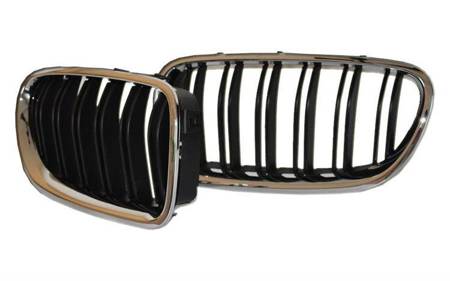 GRILL (NJURAR) BMW F10/F11 LOOK M5 SVART/KROM