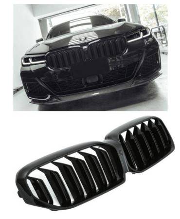 GRILL (NJURAR) BMW G30 G31 LCI 7/20- BLANK SVART