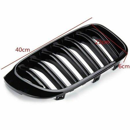 GRILL (NJURAR) BMW X3 X4 F25 F26 M LOOK BLANK SVART