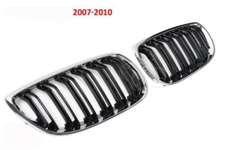 GRILL (NJURE) BMW E92 E93 06-10 DUBBEL SVART CH