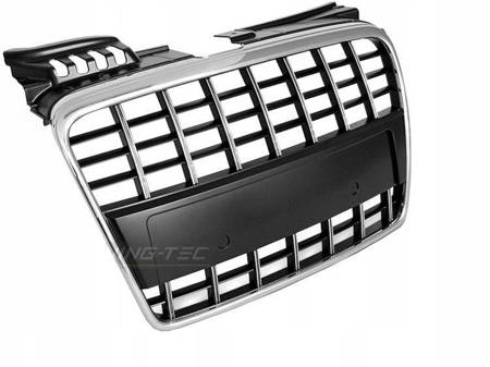 Grill Audi A4 B7 04-08 S8 Look Chrome Svart