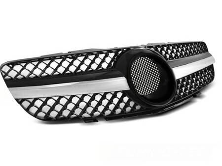 Grill MERCEDES SL r230 01-06 stil svart krom