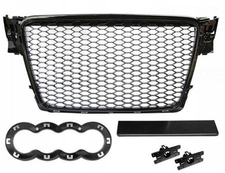 Grill svart glänsande Audi A4 b8 2008 - 2011