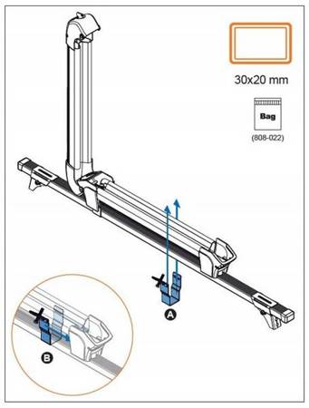 Hållare för skidställ Ski Rack 6