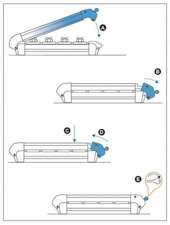 Hållare för skidställ Ski Rack 6