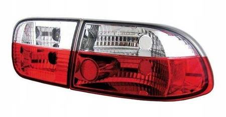 Honda Civic 91-95 2/4D CLEAR RED baklyktor