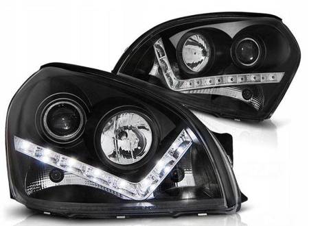 Hyundai Tucson lampor 04-10 svarta led-linser