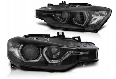 Lampor Bmw F30 F31 11-15 Led Svart Drl Xenon D1s