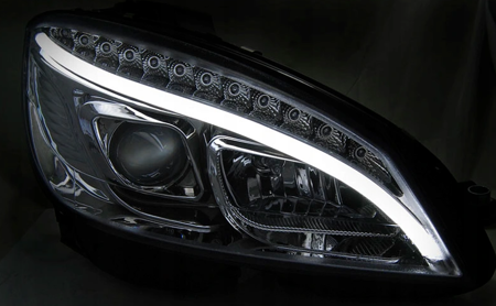 Lampor Mercedes W204 C-klass 07-10 Led i krom