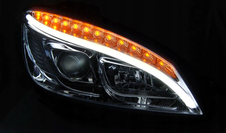 Lampor Mercedes W204 C-klass 07-10 Led i krom