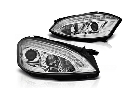 Lampor Mercedes W221 S-klass 05-09 Krom Led Afs