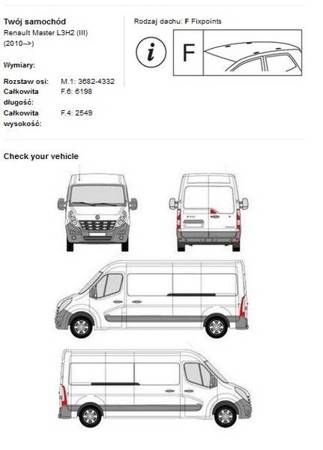 Plattform Takräcke Renault Master L3H2