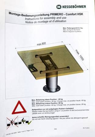 Primer HSK Fawo pneumatiskt camperbordsben