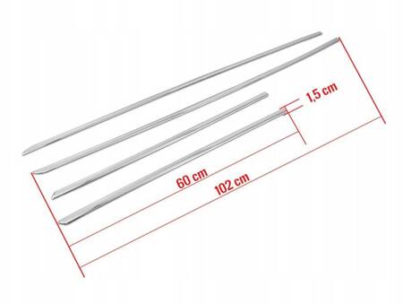 Sidodörrlister till SEAT LEON 3 2012-2020 |