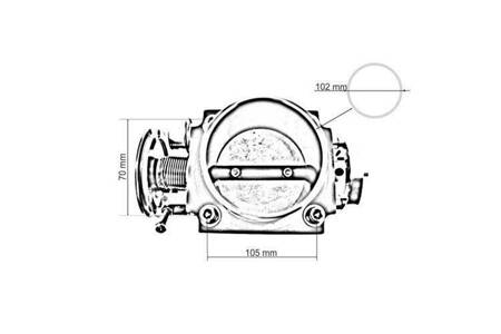 Škrticí klapka TurboWorks GM LS1/LS2/LS3/LS6/LS7 102mm