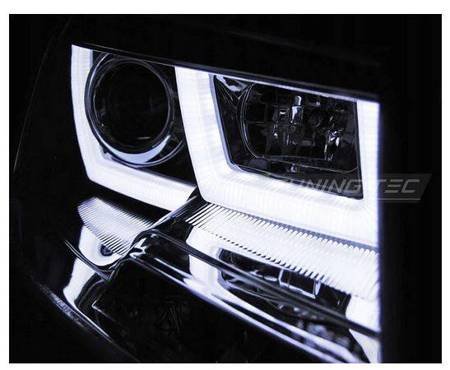 Strålkastare Strålkastare VW T5 10-15 BLACK LED DR