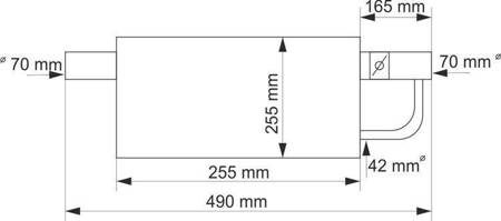 TurboWorks 2,75" ljuddämpare för gasspjäll