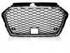 Frontgrill Audi A3 8v 17- RS3 Style Krom Svart