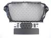 GRILL AUDI A3 12-16 RS3-OPTIK SVART UTAN PDC