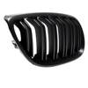 GRILL BMW E92 06-10 SVART MATT DUBBLA ARMAR