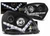 Hyundai Tucson lampor 04-10 svarta led-linser