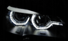 Lampor Bmw X5 E70 07-10 Rings 3d Drl Svart Xenon