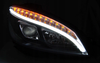 Lampor Mercedes W204 C-klass 07-10 Svart Led