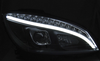 Lampor Mercedes W204 C-klass 07-10 Svart Led